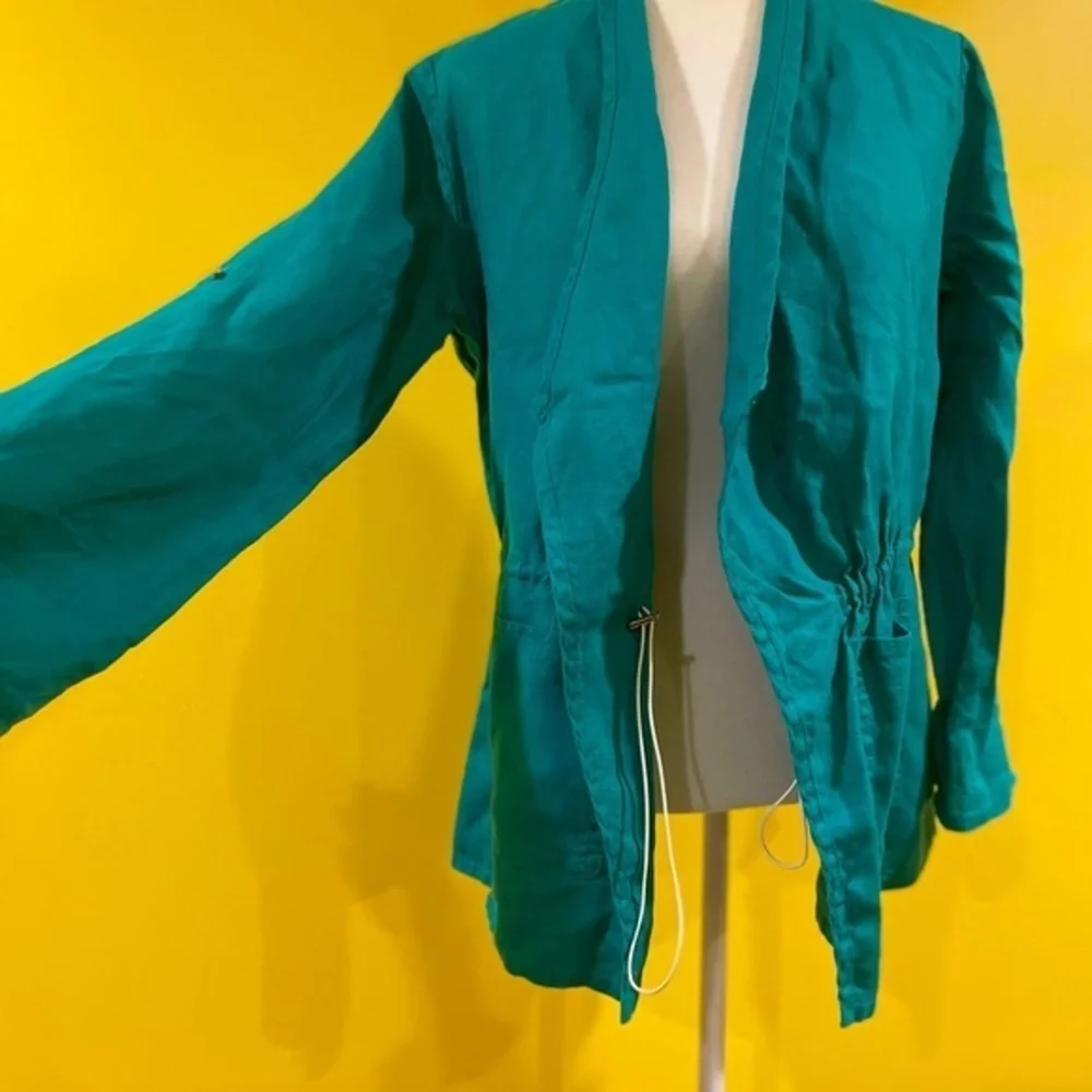 5 for $25 ❄️ Chaus New York‎ Teal Jacket Small - Picture 6 of 9